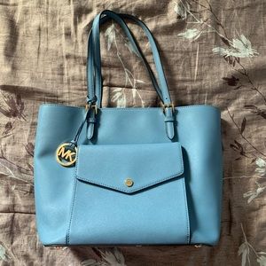 Michael Kors baby blue tote